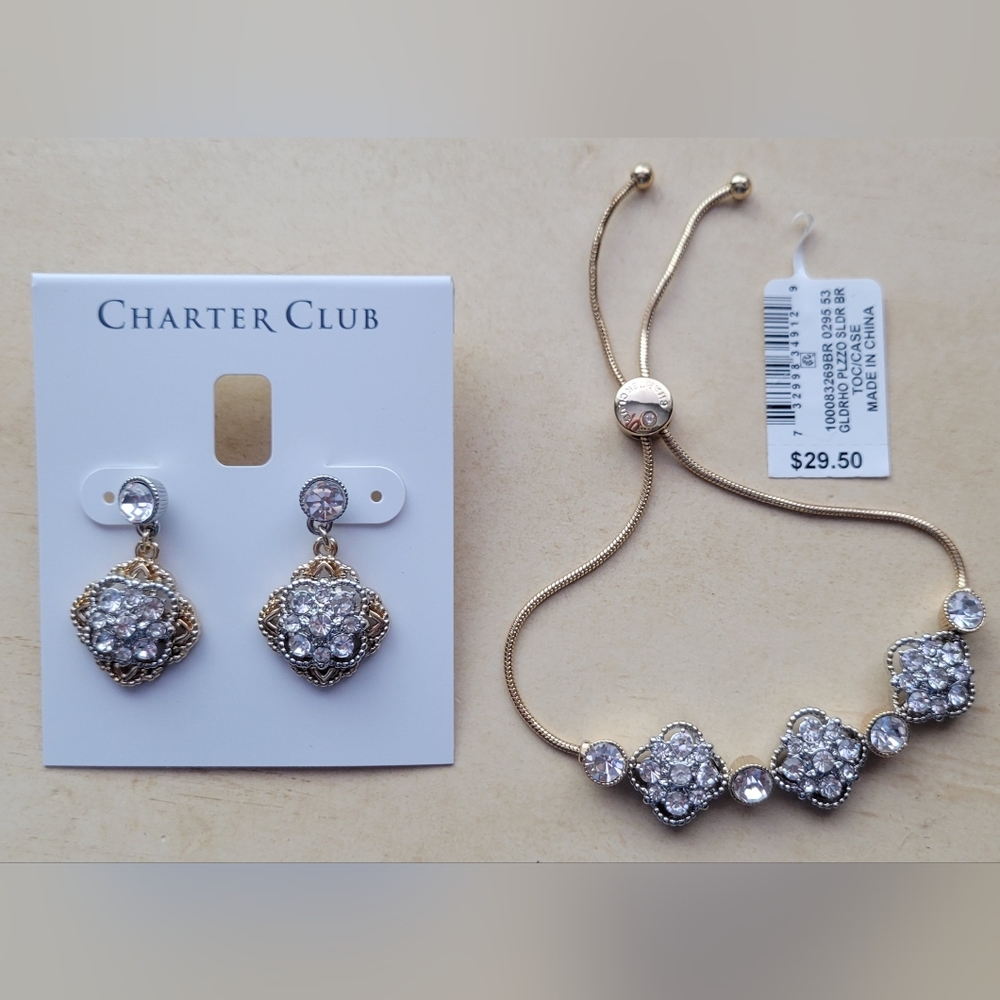 Charter Club Earring and Necklace Set